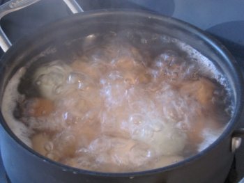 Raging boil for boiling eggs