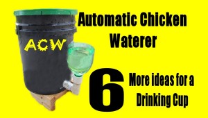 Automatic Chicken Waterer - 6 more ideas for Drinking Cup
