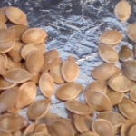 Finished roasted pumpkin seeds