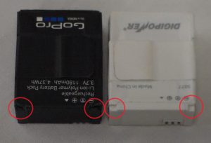 GoPro Batteries Notched